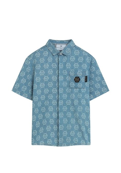 Camicia con logo PHILIPP plein junior | S6PHJBSI011126